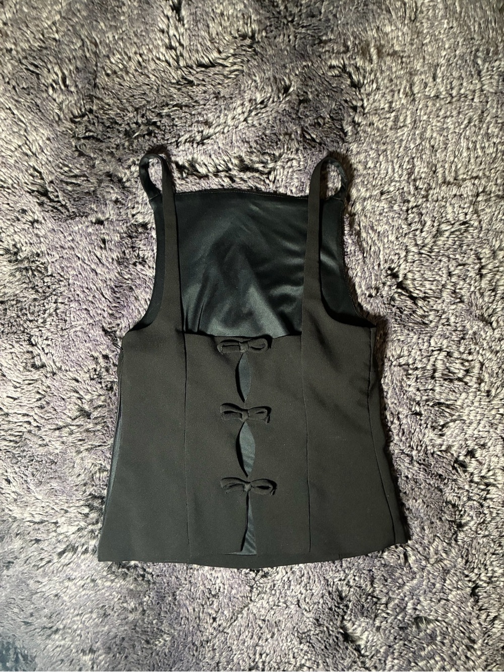 Zara Women’s Black Bow Top